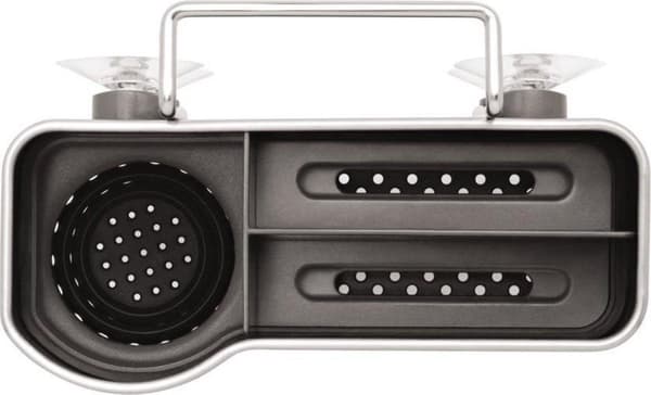 simplehuman Sink Caddy, kapea, harjattu ruostumaton teräs (KT1134)