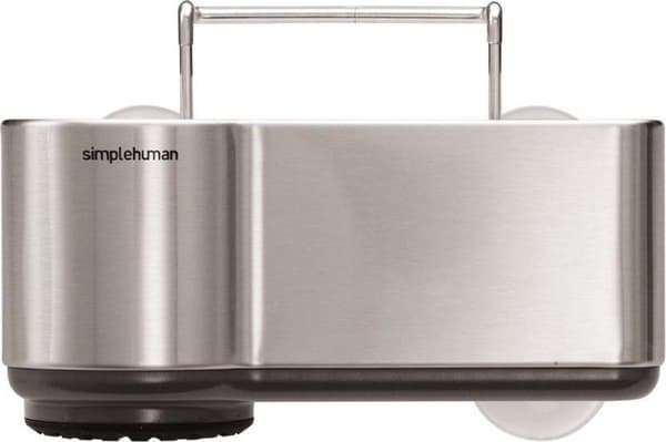 simplehuman Sink Caddy, kapea, harjattu ruostumaton teräs (KT1134)
