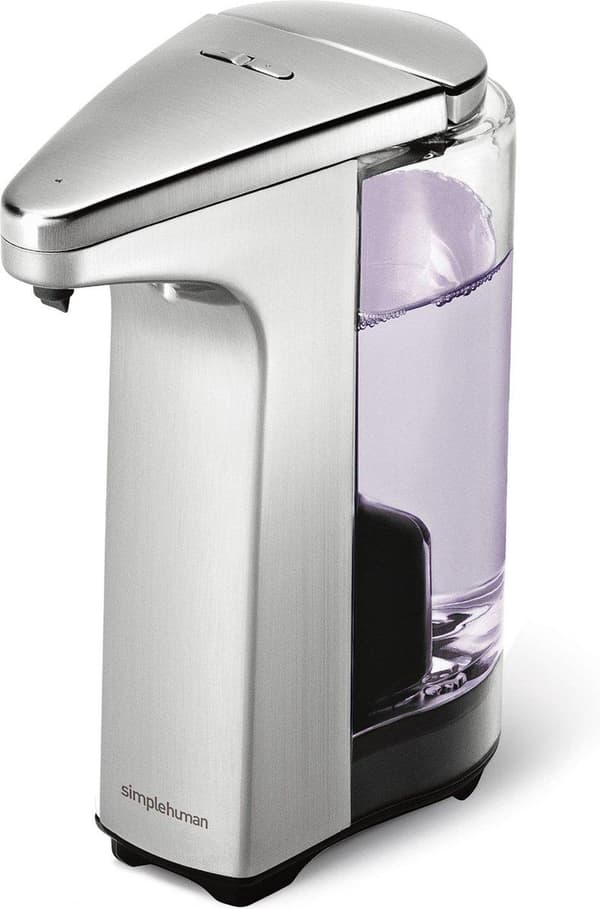 simplehuman batteridrevet sensordispenser, børstet nikkel (ST1023)