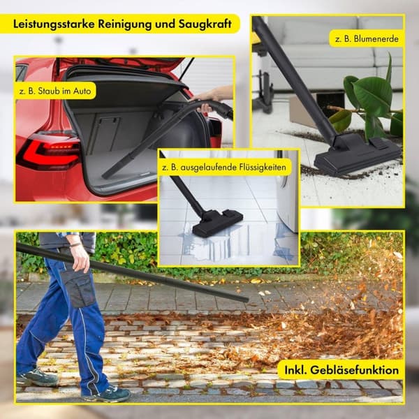 10'' stikkontakt - CEE 7/7 - 4x CEE 7/3 - med afbryder / sort - 1,8 meter