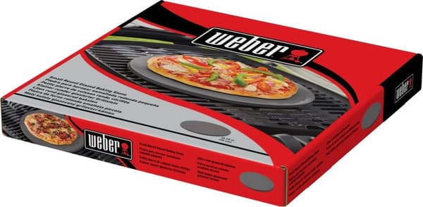 Weber 18413 - Pizza - Harmaa - Cordieriitti - Pyöreä - Grilli - 26 cm (18413)