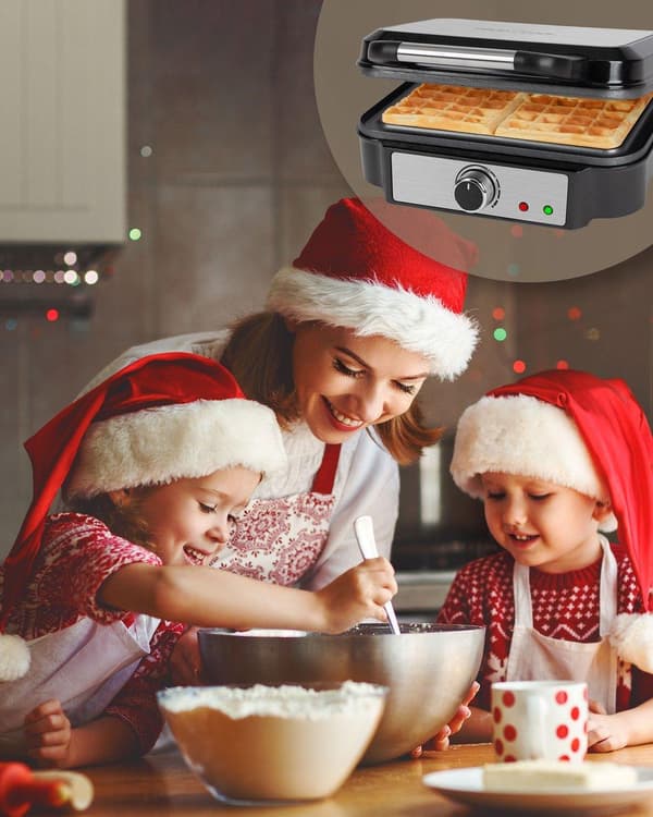 Profi Cook PC-WA 1240 vaffeljern Inox (501240)
