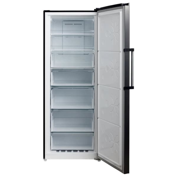 Scandomestic SFS 381 BX Premium Collection - Frys XXL - Upprätt - bredd: 71 cm - djup: 77 cm - höjd: 185,5 cm - 380 liter - svart stål