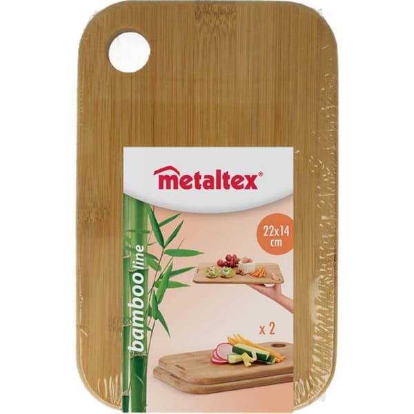 Metaltex Bambuplankor 22x14x1 cm 2 Styck