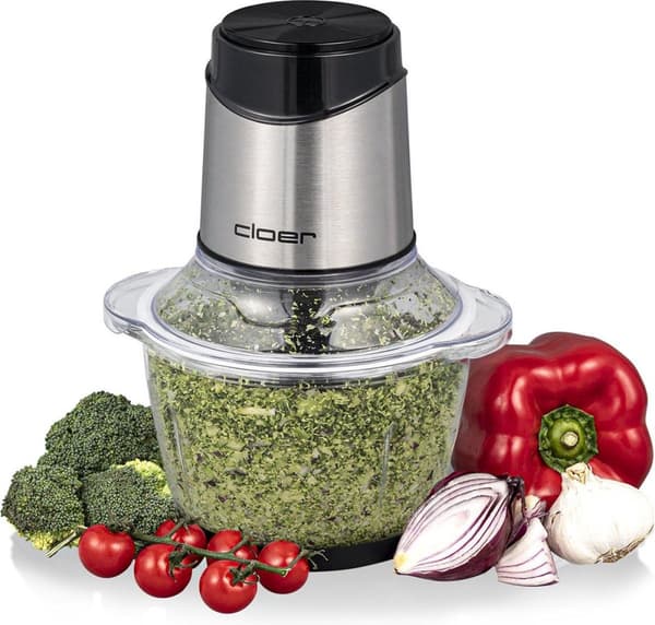 Cloer hakker, glasbeholder, 1.200 ml kapacitet, 400 watt effekt (6829)
