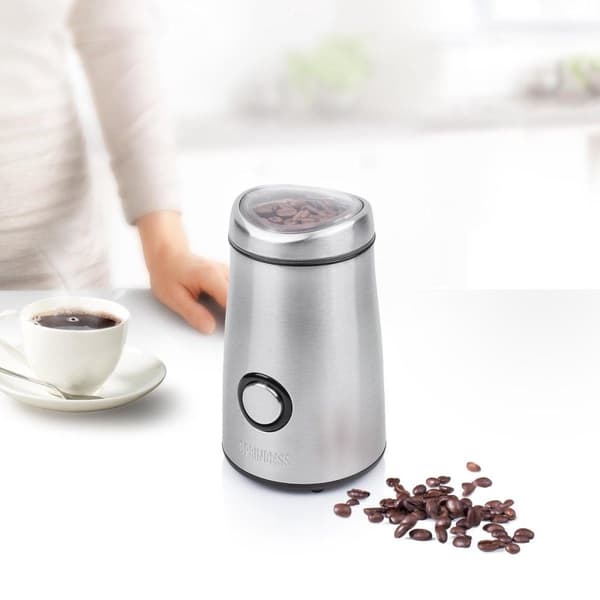 Princess 242196 kaffekvarn rostfritt stål deluxe - 150 W - 220-240 V - 110 mm - 110 mm - 192 mm - 23,5 cm (01.242196.01.001)