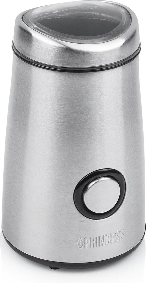 Princess 242196 kaffekvarn rostfritt stål deluxe - 150 W - 220-240 V - 110 mm - 110 mm - 192 mm - 23,5 cm (01.242196.01.001)