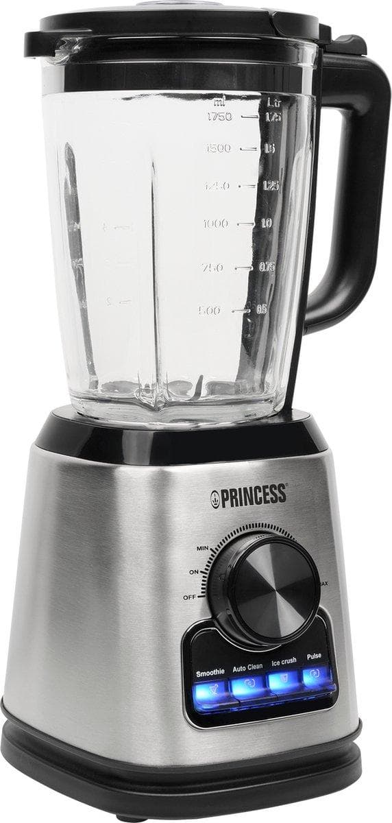 Princess 212094. Skålkapacitet: 1,75 L, Rotationshastighet (max): 22000 rpm, Hastighetskontrolltyp: Kontinuerlig. Typ: Bordsblandare, Produktens färg: