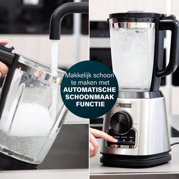 Princess 212094. Skålkapacitet: 1,75 L, Rotationshastighet (max): 22000 rpm, Hastighetskontrolltyp: Kontinuerlig. Typ: Bordsblandare, Produktens färg: