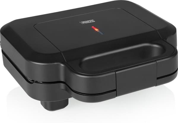 Princess 127007 sandwich maker non-stick belægning, indikator lys sort (01.127007.01.001)