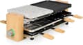 Miniatyrbild 5 av 7: Princess Pure 8 Raclette non-stick beläggning, 8 pannor svart, sten, bambu (01.162955.01.001)