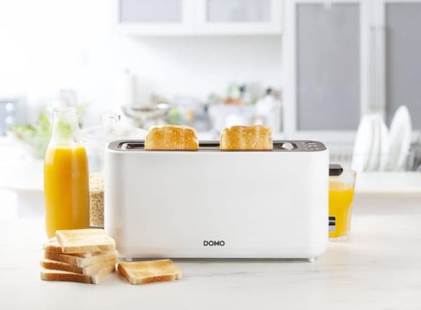 Domo DO962T brödrost steglös temperaturkontroll cool-touch hölje vit (DO962T)