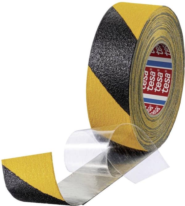 tesa ANTI-SLIP 60955-00000-01 liukastumisenestoteippi ® musta/keltainen (P x L) 18 mx 50 mm 1 kpl (60955-00000-01)