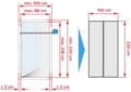 Miniatyrbillede 4 af 8: Insektstop 55394-00000-00 Insektbeskyttelsesgardin B x H 1,00 m 2,20 antracit 1 (55394-00000-00)