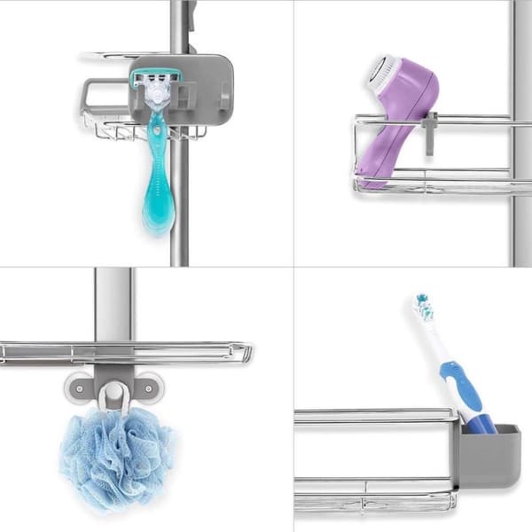 Simplehuman BT1101 dør brusekabine mat rustfrit stål og anodiseret aluminium (BT1101)