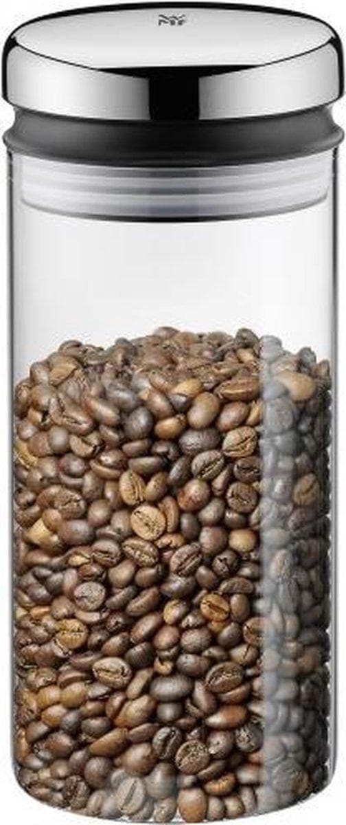 WMF 06.6161.6040 Konserveringskrukke ovalt glas - Transparent rustfrit stål (3201000861)