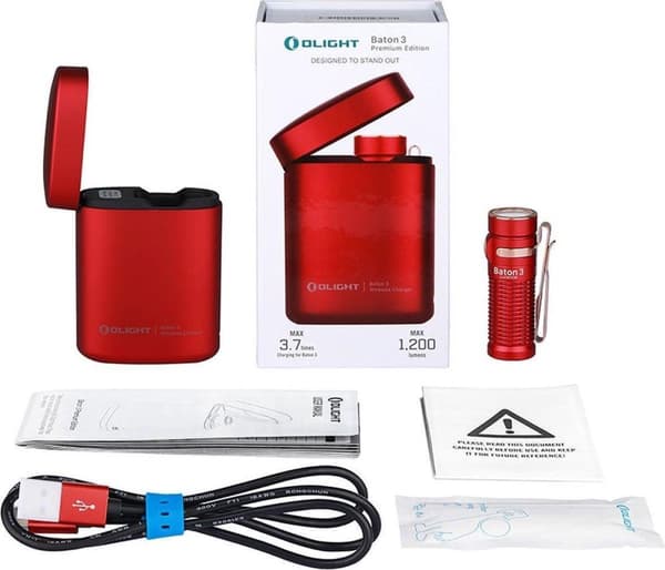 O-LIGHT OLIGHT BATON PREMIUM 3 Lommelygte BLK 1200lm stråleafstand 166m IPX8 (BATON 3 PREMIUM SORT)