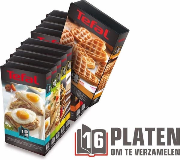 Tefal Snack Collection SW857D sandwich brödrost rostfritt stål (SW857D)
