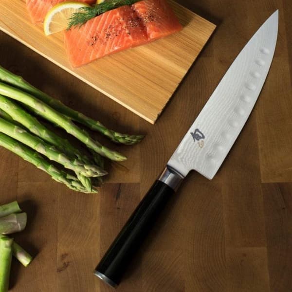 KAI Shun kokkekniv med hul kant, 20 cm (KAI DM719)