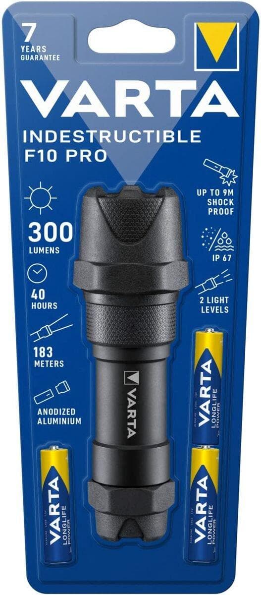 Varta INDESTRUCTIBLE F10 PRO handindikator svart LED (18710101421)