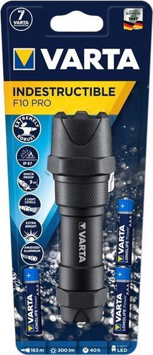 Varta INDESTRUCTIBLE F10 PRO handindikator svart LED (18710101421)