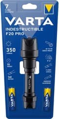 Pikkukuva 4 / 10: Varta INDESTRUCTIBLE F20 PRO käsiilmaisin musta LED (18711101421)