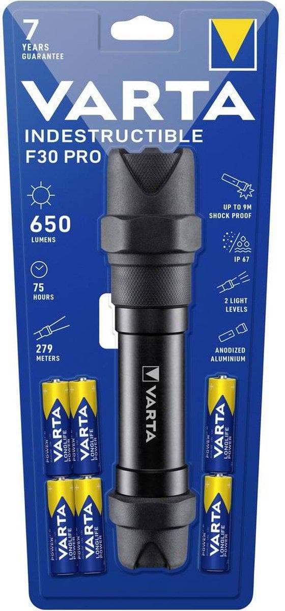 Varta INDESTRUCTIBLE F30 PRO handindikator svart LED (18714 101 421)