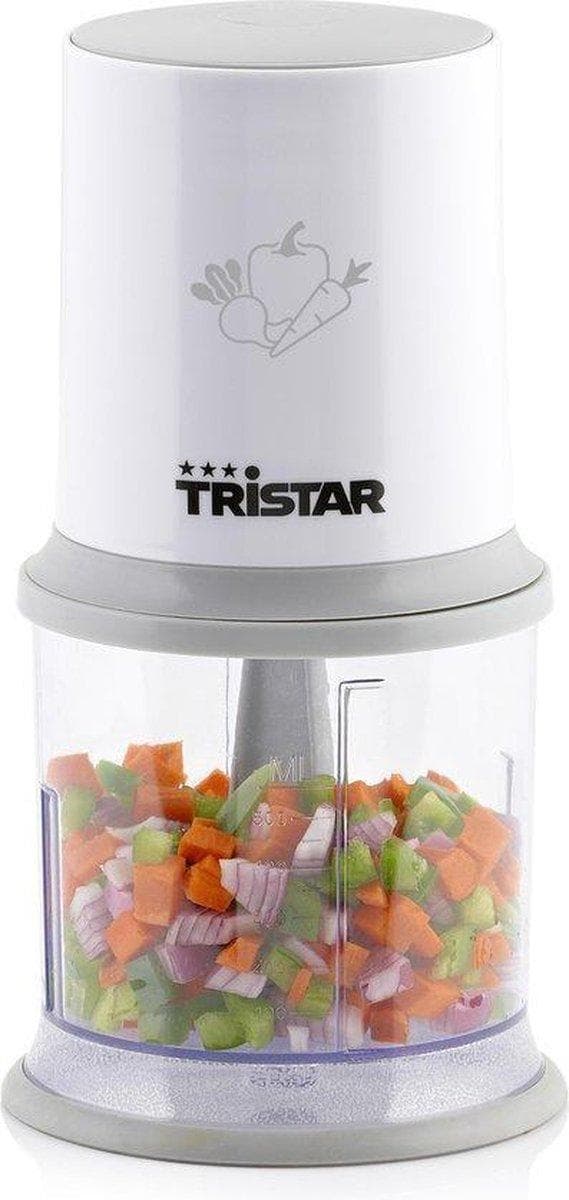 Tristar BL-4020 Hackare - 0,5 L - Grå - Vit - Plast - Rostfritt stål - Knappar - 200 W (BL-4020) Grå, Vit
