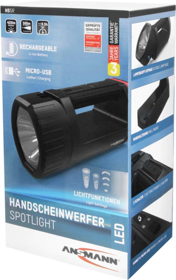 Ansmann HS5R handindikator svart LED (1600-0222)
