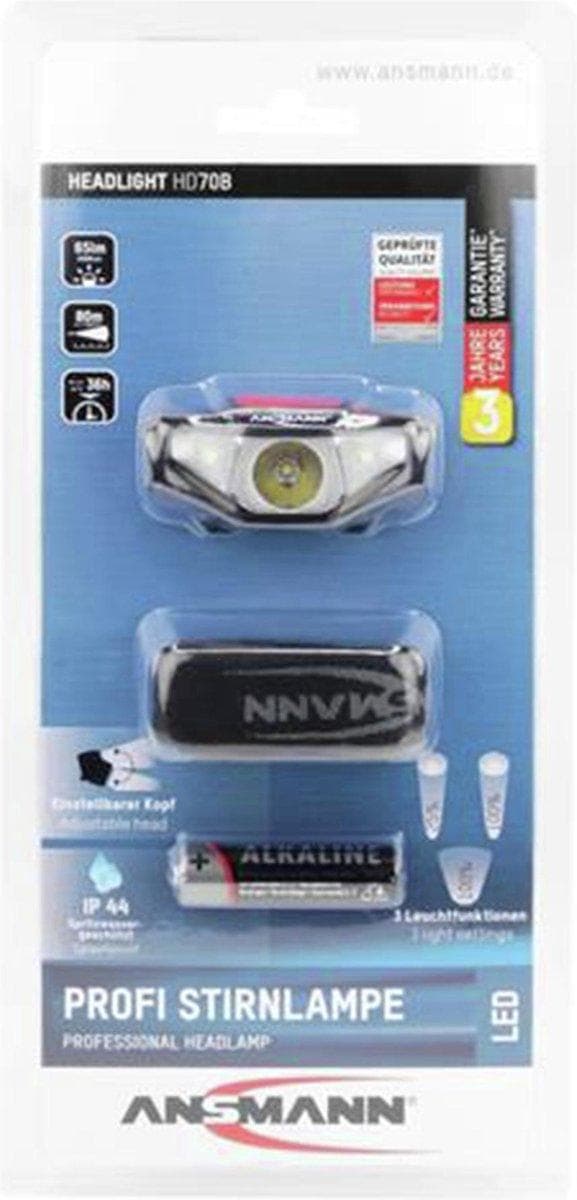 ANSMANN ajovalo HD70B 65 lumenia (1600-0260)