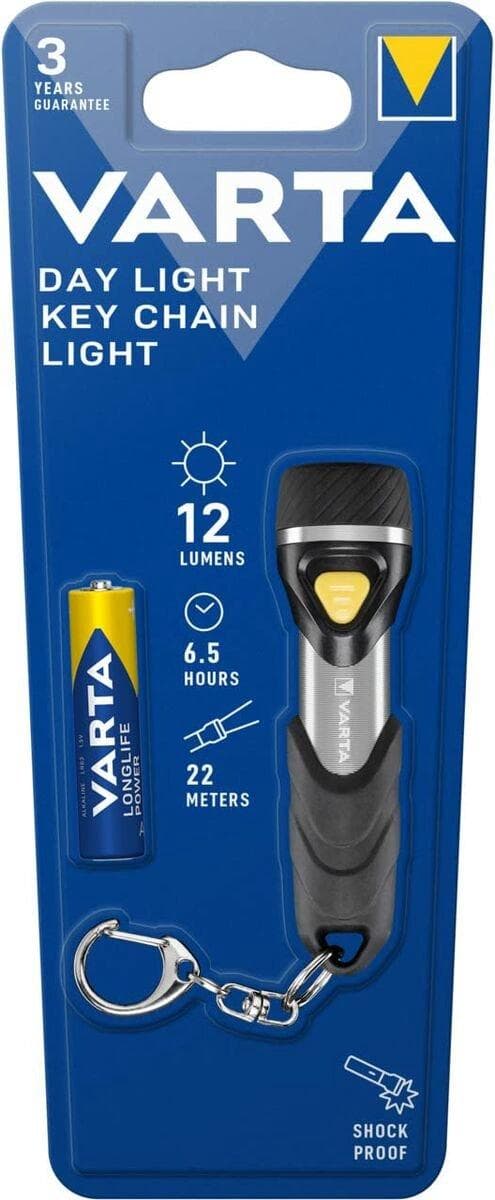 Varta Day Light avaimenperävalo alumiininen suuntavilkku - musta LED (16605101421)