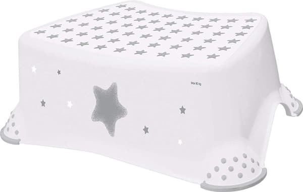 keeeper barnsteg pall tomek "stars", vit med tryck lastkapacitet: 80 kg, yta och fötter gummerade, material: - 1 st (1864251919600)