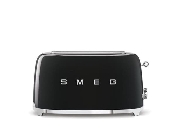 Smeg TSF02BLEU Leivänpaahdin 4 viipaletta musta OMINAISUUDET JA LAITTEET:Maalattu metallirunko.4 erityisen leveää paahtoleipää 36 mm.Automaattinen paa