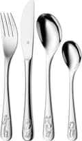 Miniatyrbild 5 av 9: WMF barnbestick Safari 4-delat innehåll: 1x sked, 1x gaffel, 1x kniv, 1x liten sked (12.8002.6040)