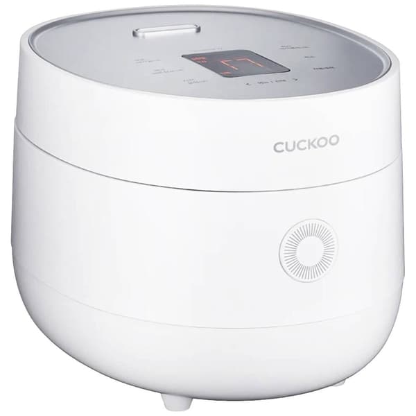 Cuckoo CR-0675F Riskokare Matt vit med display, med mätglas, Timerfunktion