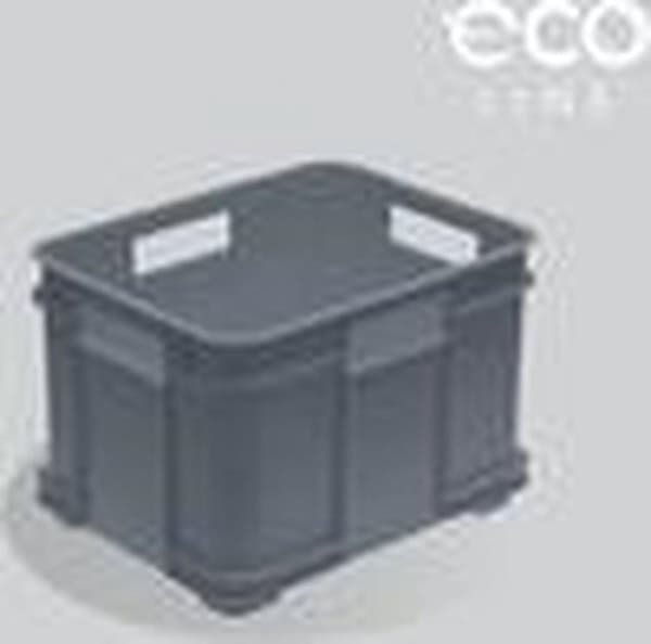Opbergdoos M, Eco Plastic (PP), 35 x 27 x 22 cm, 16 l, grijs