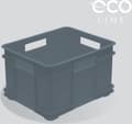 Miniatyrbild 1 av 3: Opbergdoos, Eco Plastic (PP), 43x35x24 cm, 28 l, grijs