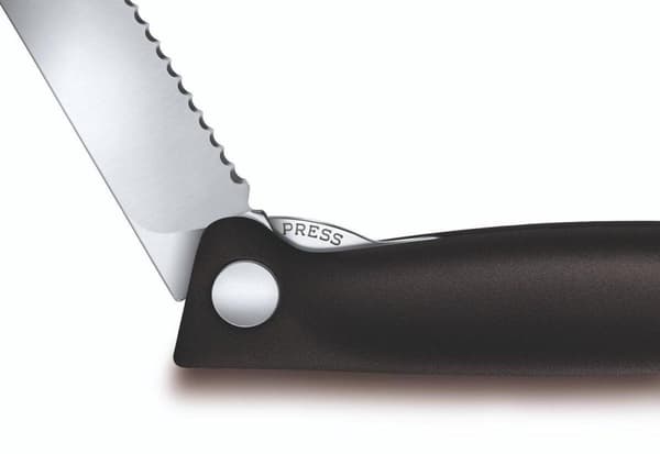Victorinox Swiss Classic tomatpålägg inclapbaar - 11cm - kort - svart