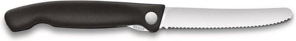 Victorinox Swiss Classic tomatpålägg inclapbaar - 11cm - kort - svart