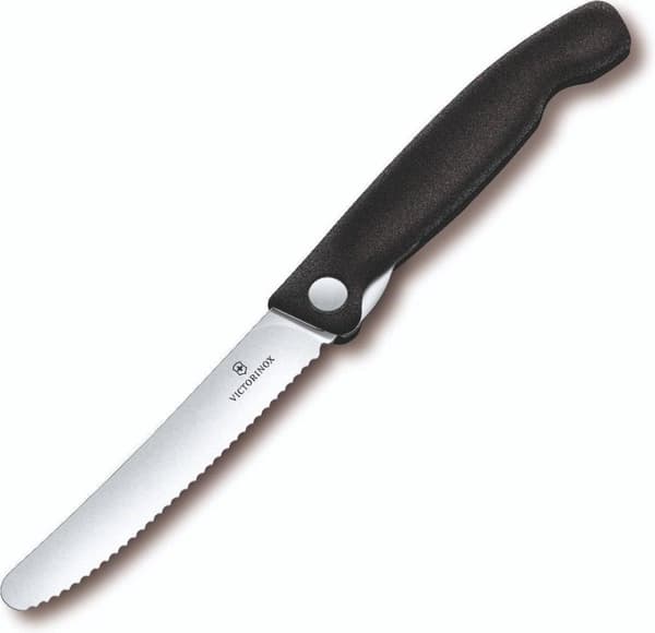 Victorinox Swiss Classic tomatpålägg inclapbaar - 11cm - kort - svart