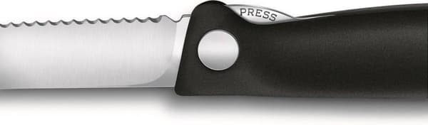 Victorinox Swiss Classic tomatpålägg inclapbaar - 11cm - kort - svart