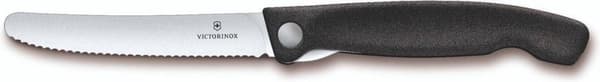 Victorinox Swiss Classic tomatpålägg inclapbaar - 11cm - kort - svart