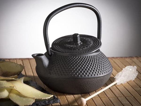 APS-Germany® Theepot - Gietijzer - Sort - Anti Roestaanslag - 11,0 x 12,5 x 12,5 cm