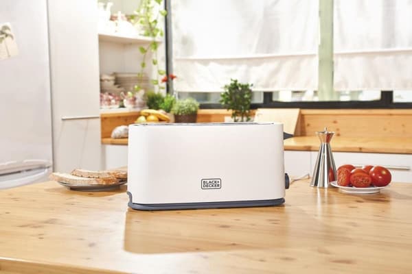 Black+Decker BXTO1001E Brødrister, Hvid (BXTO1001E)