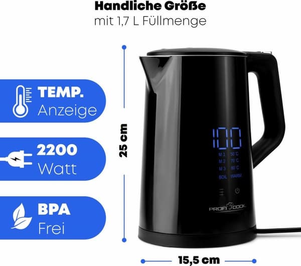 Proficook PC-WKS 1243 svart . (501243)
