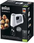 Miniatyrbillede 5 af 6: Braun HM 5000 WH håndmixer 700W Grijs, Wit