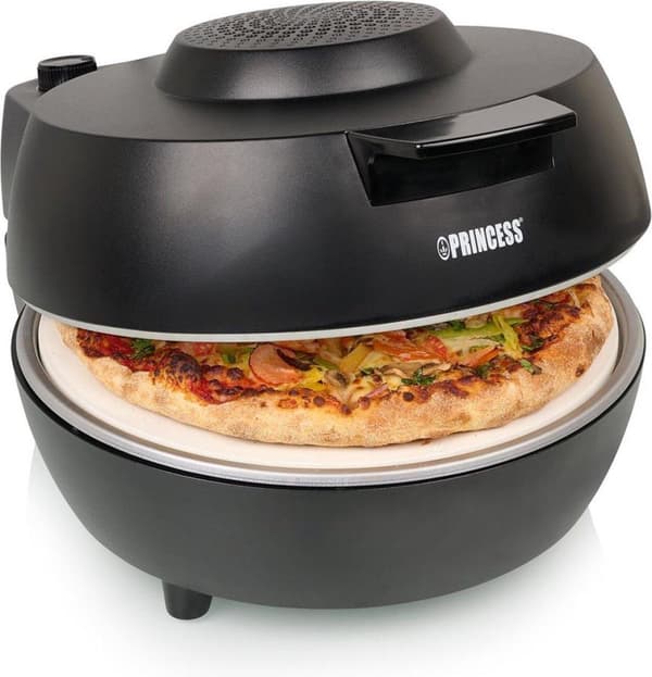 Princess 01.115005.01.001 Pizzamaskine/ovn 1 Pizza/Pizzaer 1200 W Sort (01.115005.01.001)