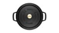 Miniatyrbillede 3 af 7: Staub La Cocotte 20cm rund, sort, støbejern (40509-487-0)