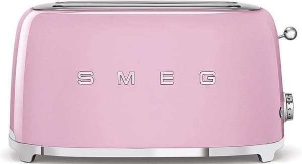 SMEG TSF02PKEU - Broodrooster - Roze - 2x4 - 1500W - 6 tasoa