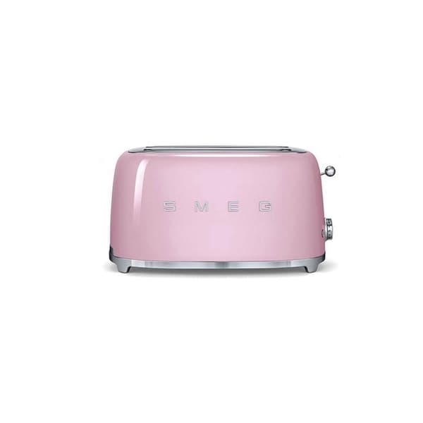 SMEG TSF02PKEU - Broodrooster - Roze - 2x4 - 1500W - 6 tasoa